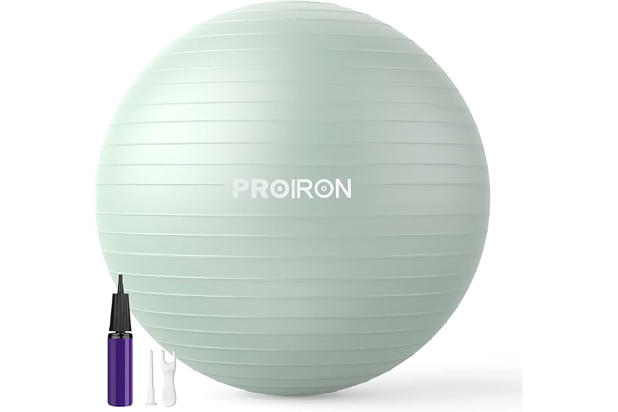 PROIRON Anti-Burst Exercise Yoga Ball Chair with Quick Pump for Pilates | Slip-resistant, PVC material