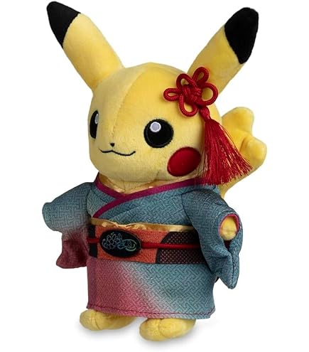 Pokemon Center Original Plush Toy Kaga Kimono Pikachu