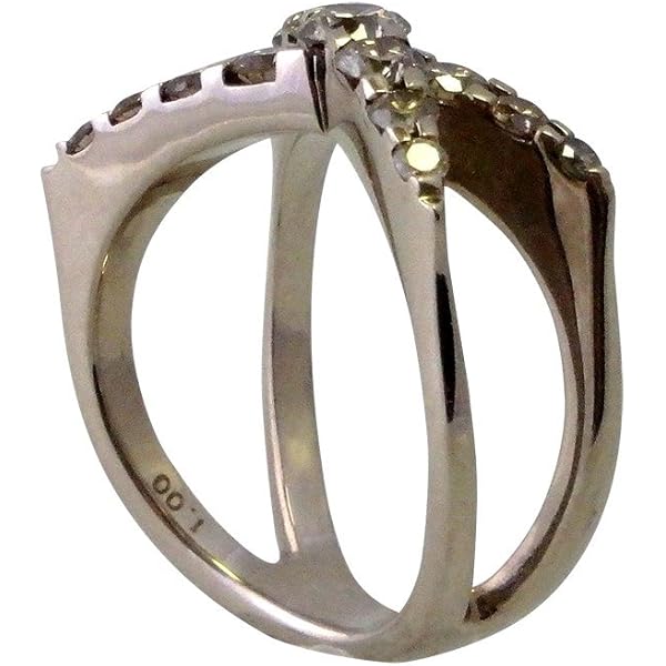 Amazon | 0.53カラットCTW) 14 Kイエローゴールドラウンドブラック