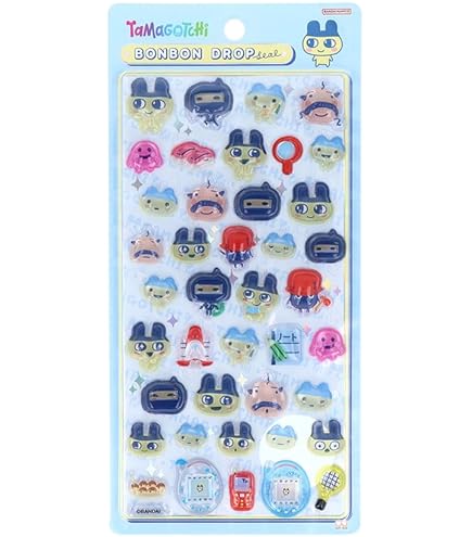 たまごっちスマート＆日焼けキティ＆ボンボンドロップシール数枚 たまごっち ボンボンドロップシール(まめっち): 通常| プラザ