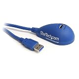 StarTech.com USBケーブル／USB 3.0（5Gbps）／1.5m／Type-A - Type-A／オス - メス／SuperSpeed USB 3.2 Gen1 規格準拠／ブルー／USB 延長コード／リピーター エクステンダー ケーブル USB3SEXT5DSK