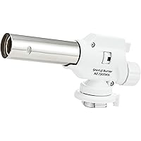 【Amazon.co.jp 限定】 新富士バーナー 日本製 パワートーチ ガスバーナー 逆さ使用可能 炙り調理 溶接 火力調節 火口径:22mm 小型 ホワイト RZ-730SWH