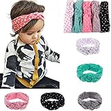 BiBang? Baby Girls Toddler Bow Headbands Turban Knot Rabbit Hairband Headwrap Headwear (Pack of 5) (