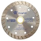 Kingthai 4-1/2" ターボリム刃 ダイヤモンドブレード 穴径22.23mm-15.875mm コンクリート 石材用