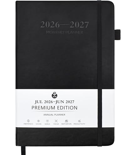 2026年 スケジュール帳 黒色 Amazon.co.jp: Kesote 日手帳 7月はじまり A6 ハードカバー 2025 2026
