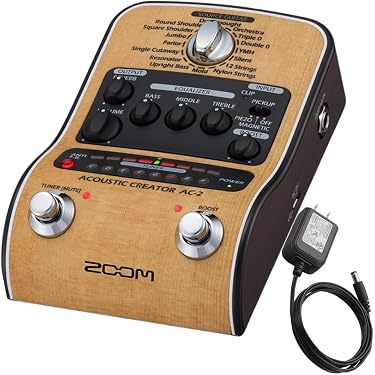 Amazon.co.jp: ZOOM(ズーム)AC-2 アコースティックギター用プリアンプ