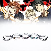 Amazon.co.jp: ハイキュー 指輪 リング ペンダント 鎖骨鎖 烏野