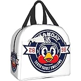 つば九郎day 東京ヤクルトスワローズ 保冷 がま口 ランチバッグ ブラック お弁当箱 保温 保冷バッグ ファスナー付き コンパクト お弁当袋 ソフトクーラーバッグ トート・エコバッグ