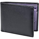 ETTINGER エッティンガー 二つ折り財布 メンズ ロイヤルコレクション ST 141JR BLACK ブラック×パープル 【並行輸入品】