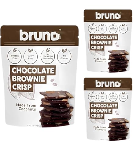 Amazon.co.jp: ブルーノ スナック チョコレートブラウニークリスプ 60g