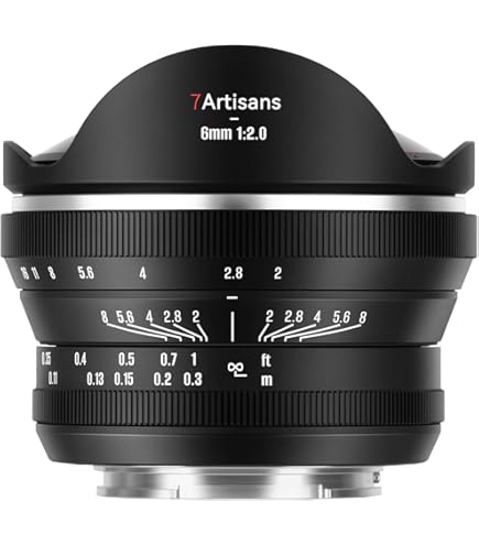 Amazon.co.jp: 7artisans 6mm f2 APS-C 超広角魚眼レンズ 220°画角