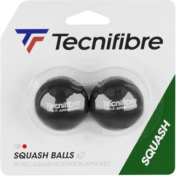 【初心者向け】【トレーニング用スカッシュボール(2個入り)】【テクニファイバー】【国内正規品】 Tecnifibre (テクニファイバー) シングルレッドドット スカッシュボール(2個入り) - 1