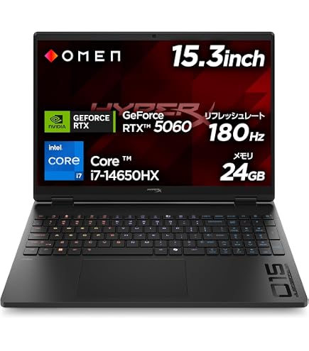 Amazon.co.jp: HP ゲーミングノートPC OMEN 16-ap AMD Ryzen AI 9 365