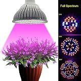 Arong 植物育成ライト プラントライト 室内栽培ランプ LED電球 観賞用ライト LEDランプ 園芸 温室 盆栽 水耕庭園 (80W)