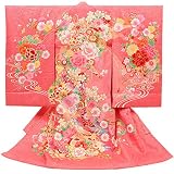 (キステ)Kisste お宮参り 産着 女の子 ＜お宮参りきもの＞ 正絹 ＜ピンク／毬・扇＞ 8-7-00024