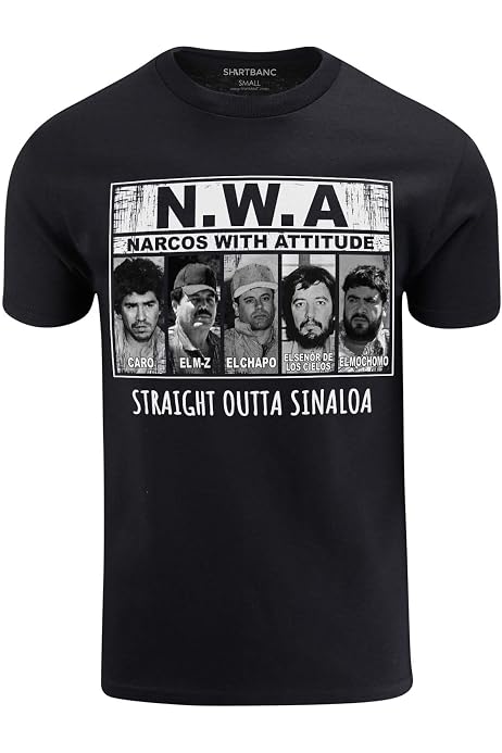 tees geek Narcos With Attitude Men's T-Shirt (XXX-Large) - Black :  Amazon.com.au: Clothing, Shoes \u0026 Accessories