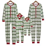 POTOJP 親子服お揃い 秋冬 クリスマス 家族パジャマ ルームウェア 部屋着 連体パジャマ ベビー服 子供服 キッズ ロンパース カバーオール クリスマス長袖 親子 ペアルック カップル 兄弟 姉