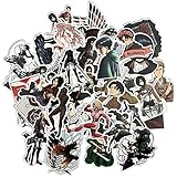 Amazon シール 壁用 ウォールステッカー 進撃の巨人 調査兵団 エレン ミカサ アルミン 痛車 カーステッカー パソコン おもちゃ雑貨 手品 おもちゃ