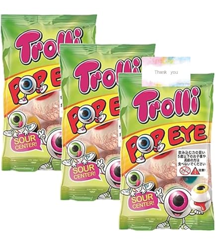 田村 トローリ目玉グミ 5個入 120袋 600個 Amazon.co.jp: Trolli トローリ 正規品 目玉グミ 18g 5個入り 90g