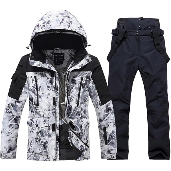 Amazon.co.jp: [HOTIAN] スノーボード ウェア 上下セット メンズ 耐