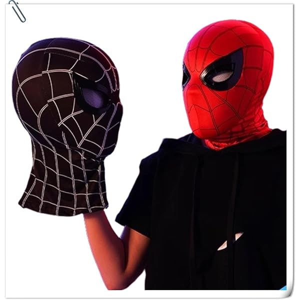 Amazon.co.jp: [Cakeit] スパイダーマン マスク 目が動く コスプレ  