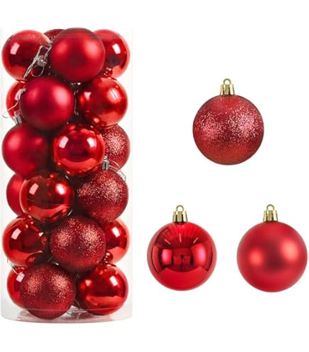 【超美品】クリスマスオーナメントボール　８cm×36個 クリスマスツリー 飾り オーナメントボールセット デコレーション