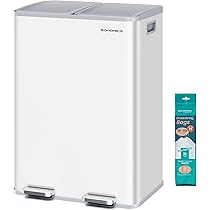 Amazon.co.jp: SONGMICS ゴミ箱 ふた付き 分別 2x30L キッチン用 大 Amazon.co.jp: SONGMICS ゴミ箱 ふた付き 分別 2x30L キッチン用 大
