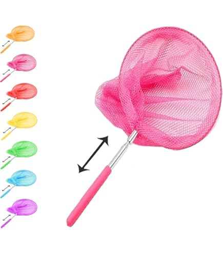 Amazon | 虫取り網 5段伸縮 魚取り 昆虫ネットバタフライ トンボ 伸縮