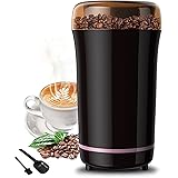 Electric Coffee Grinder, Electric Blade Grinder for Coffee/Spice with Stainless Steel Blade and 2-in-1 Brush & Scoop, 12-Cup,