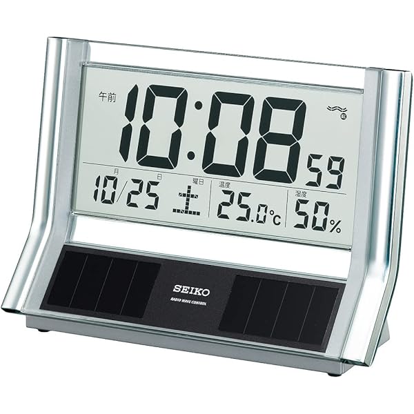 Amazon.co.jp: セイコー SEIKO ハイブリッドソーラー 電波 目覚まし