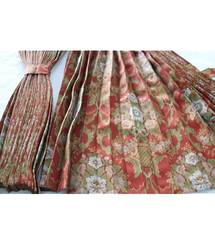 Amazon.co.jp: トラック 仮眠カーテン 花かごワイン 巾240㎝×丈85㎝が2