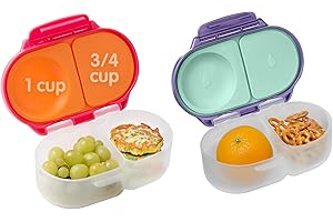 b.Box Twin Pack Snackbox, Strawberry Shake/Lilac Pop