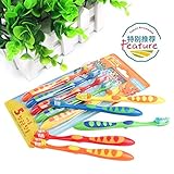 Adventure Kingスケーター キャップ付 歯ブラシ 小学生用 (6-12才) 毛の硬さ普通 5本組 ミニオンズ 5 TB6T