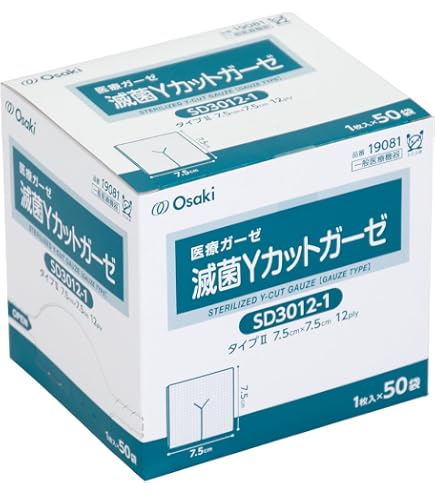 Amazon.co.jp: OO Osaki(オオサキ) SF 滅菌Yカットガーゼ SCC1016-1 30