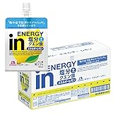inゼリー エネルギーレモン 塩分プラス レモン味 (180g×6個) 熱中症対策 栄養補助ゼリー すばやいエネルギー補給 10秒チャージ クエン酸 熱中症予防声かけプロジェクト 森永製菓