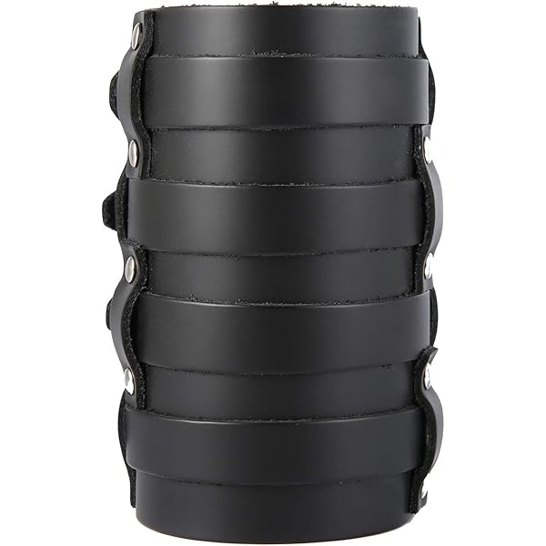 Amazon | HZMAN ワイドカフラップ ゴシックリストバンド パン