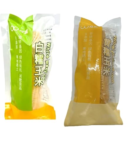 Amazon.co.jp: 黄糯玉米棒 【40点セット】モチとうもろこし 軸付き黄糯