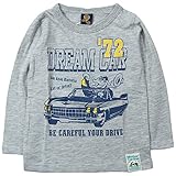 《H28年秋冬物》BOOM TOWNKIDS(ブームタウンキッズ) ゴリラDREAM CARスラブ長袖天竺Tシャツ 120cm/杢グレー NO.F-961065