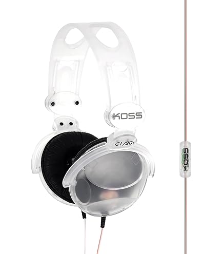 Amazon.co.jp: Koss CL/20 クリア透明オンイヤーヘッドフォン、レトロ