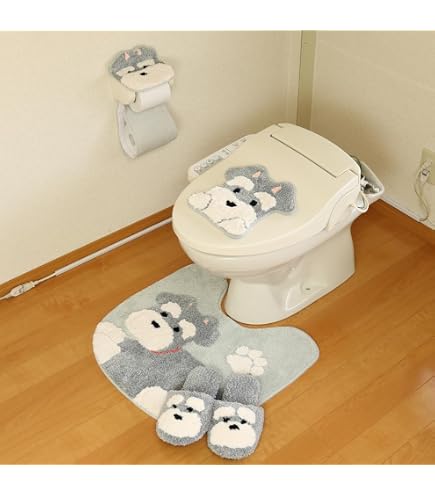 Amazon｜トイレマット セット 4点 吸着タイプ ペーパーホルダーカバー