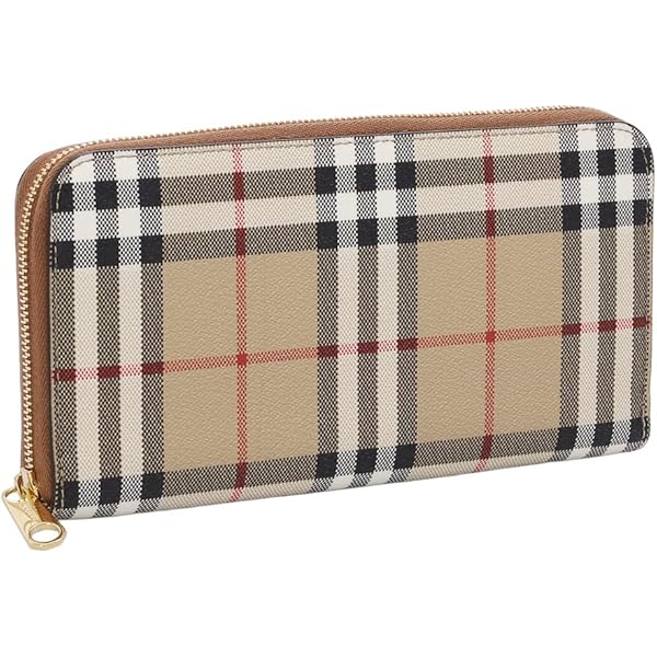 Amazon | [BURBERRY] [バーバリー] 財布 長財布 レザー コットン