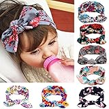 ベビキャレット 女の子 ヘアバンド フラワー柄 や 王冠 など ベビー 幼児用 ヘアアクセサリー (8点セット)