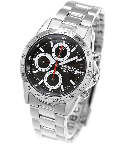 Amazon.co.jp: ≪SEIKO≫セイコー 100m防水 クロノグラフウォッチ