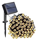 led ソーラー イルミネーション TopYart イルミ ソーラーイルミネーション 充電式 太陽発電 12m 100球 8モデル クリスマスツリー/庭/壁/結婚式/パーティー/ガーデンなどに最適 (