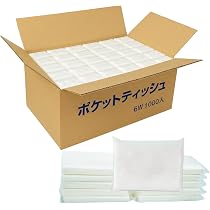 Amazon.co.jp: ポケットティッシュ 1000個入り 6W（1袋2枚重ね6枚入り 