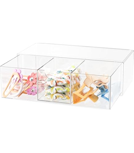 Amazing Abby - Intrigue - Organizer Trasparente In Acrilico Per Bagno E Cucina, Con Coperchio, Infrangibile E Senza BPA