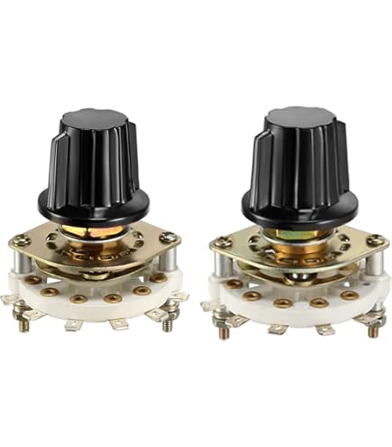 Amazon | uxcell ロータリースイッチ ロータリースイッチセレクター