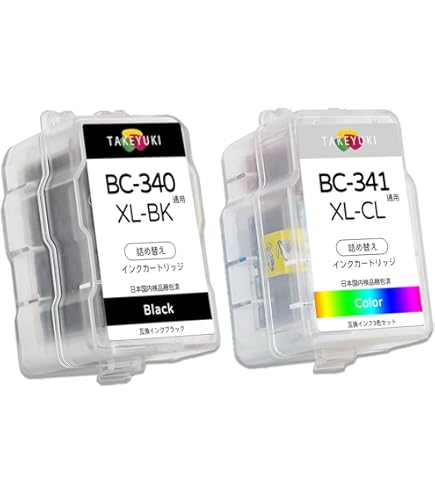 Canon PIXUS 340XL/341XL インクカートリッジセット　純正品 Amazon.co.jp: キヤノン Canon 純正 インク カートリッジ BC