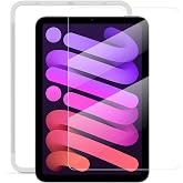 NIMASO ガラスフィルム iPad mini7(A17 Pro)第7世代 2024用/iPad mini6(第6世代)2021用 保護フィルム | 衝撃吸収 強化 ガラス ガイド枠付き ミニ7/ミニ6対応 NTB21C194