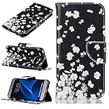 Samsung Galaxy S7 Edge ケース 手帳型 軽量 全面保護カバー 横置きスタンド機能付き 耐衝撃 マグネット式 財布ケース 高品質 PUレザー Samsung Galaxy S7 E